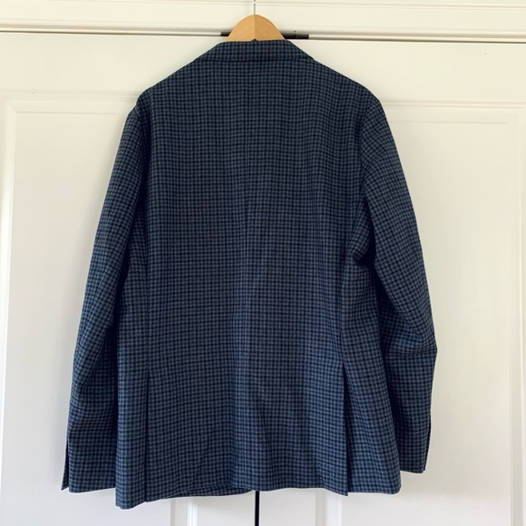 J Crew Blazer Ludlow Jacket Plaid Unlined Moon Flannel Unstructured Size 42 Slim - Picture 4 of 9